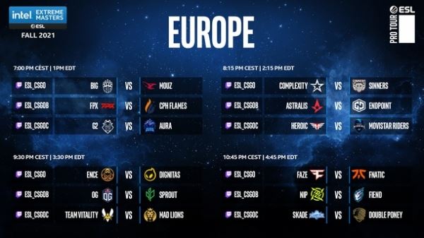 FaZe Clan сразится с Fnatic в стартовом матче на IEM Fall 2021 для Европы