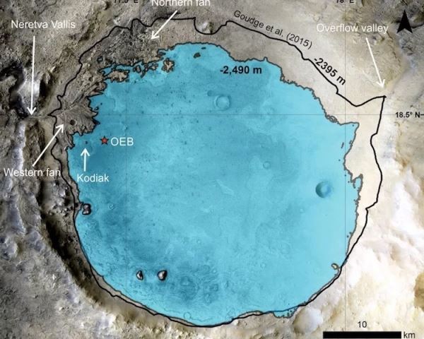 Марсоход Perseverance подтвердил, что в месте его посадки на Красной планете когда-то было озеро и дельта реки