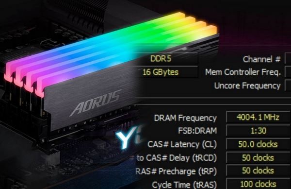 Системе на Core i9-12900K покорился режим работы памяти DDR5-8000