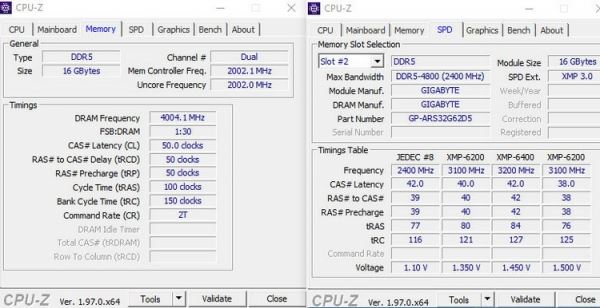 Системе на Core i9-12900K покорился режим работы памяти DDR5-8000